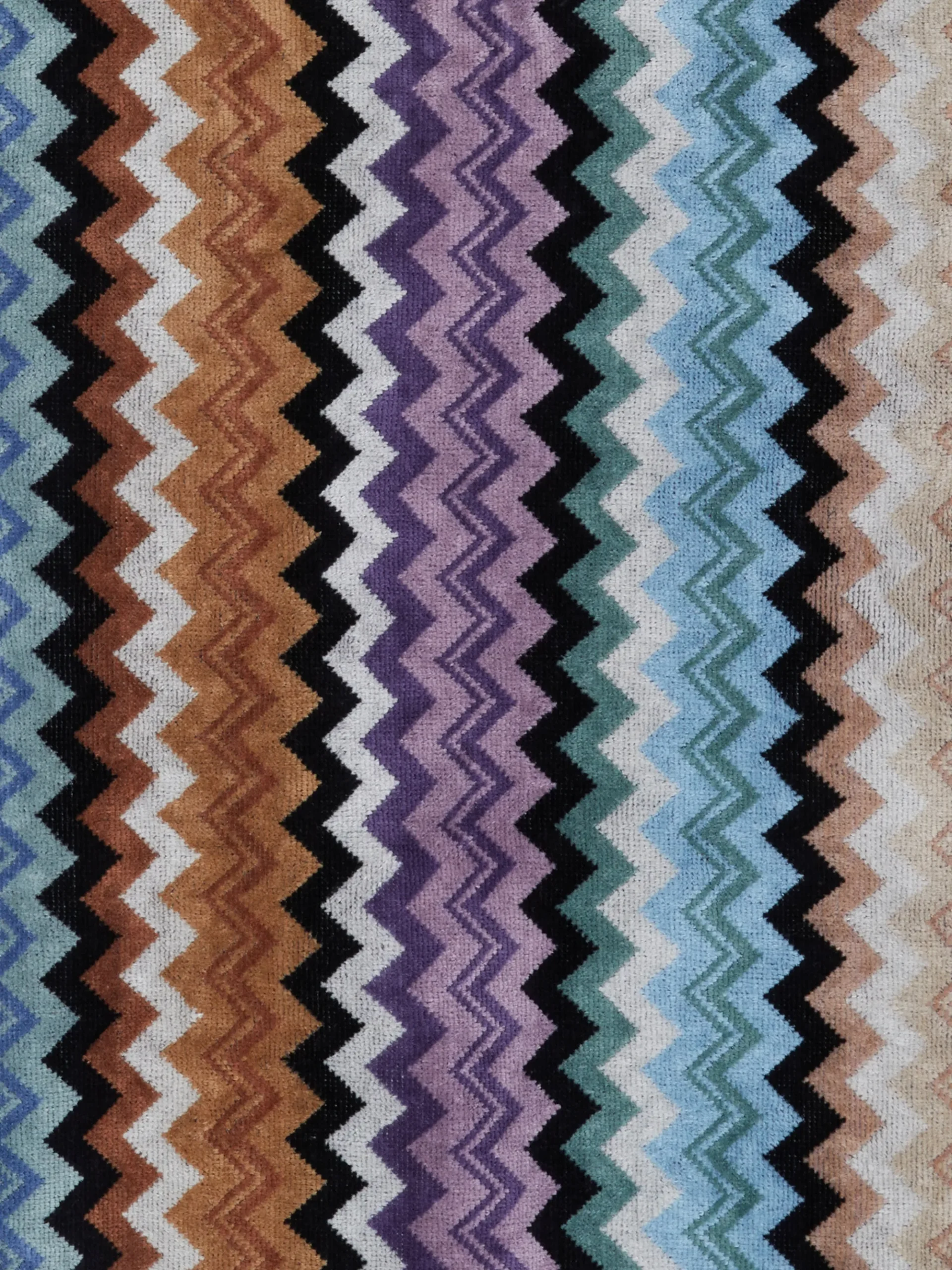 Adam chevron cotton terry hooded bathrobe