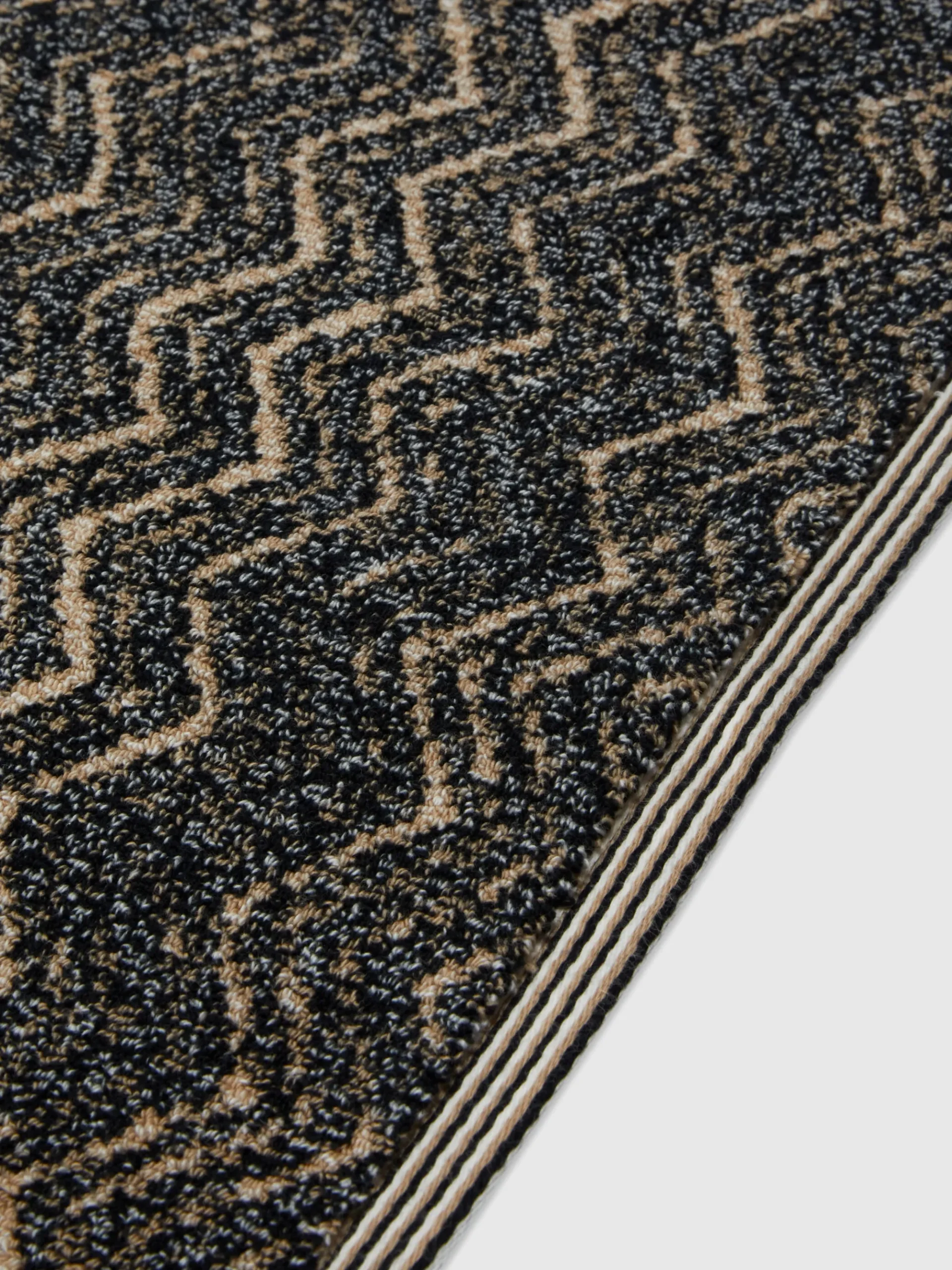 Azul bath mat 60x90 cm in cotton chevron