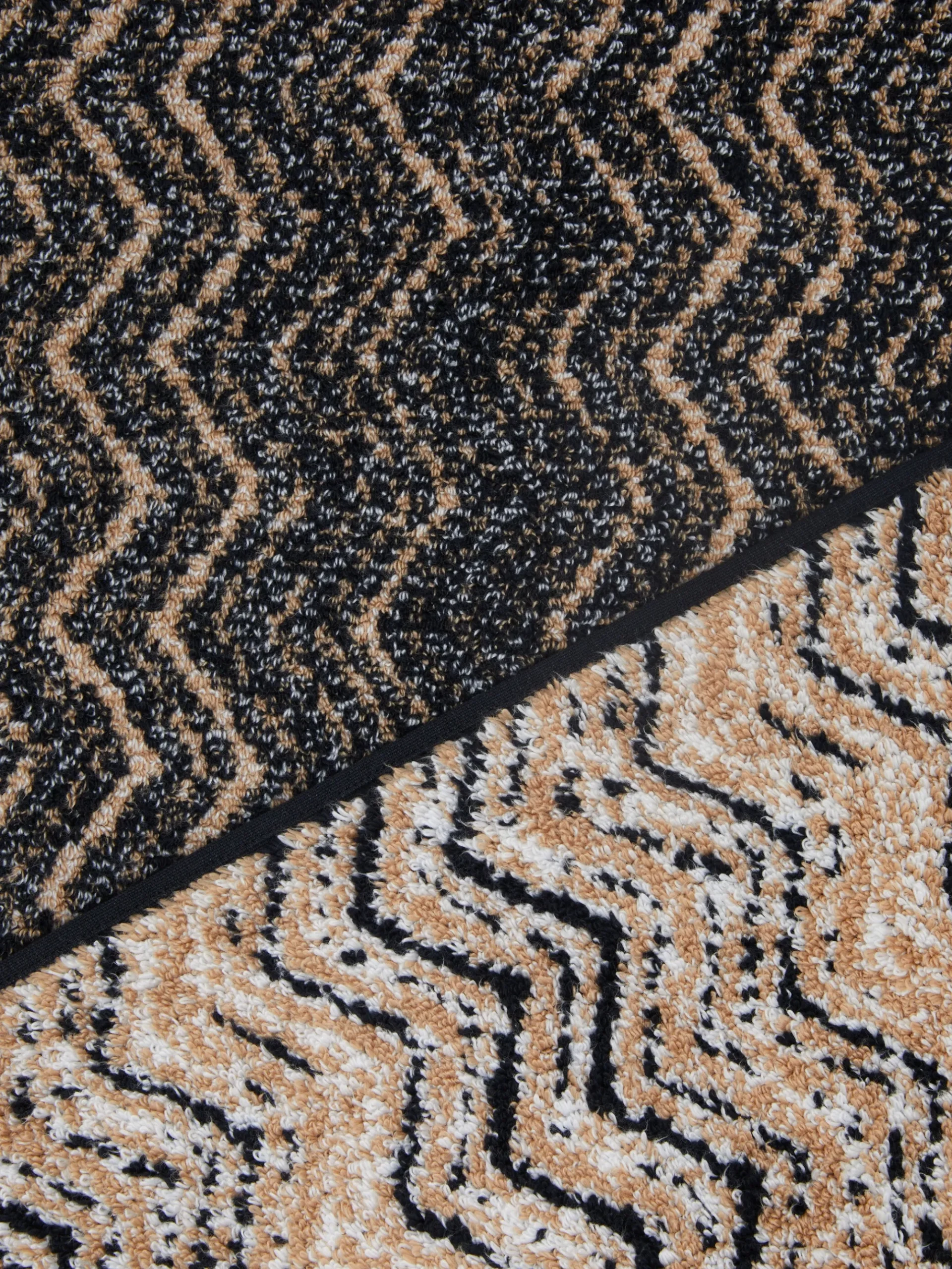 Azul bath mat 60x90 cm in cotton chevron