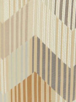 Betulla 40x30 cm cylindrical pouffe with chevron pattern and stripes