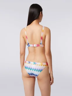Bikini in zigzag viscose with lurex