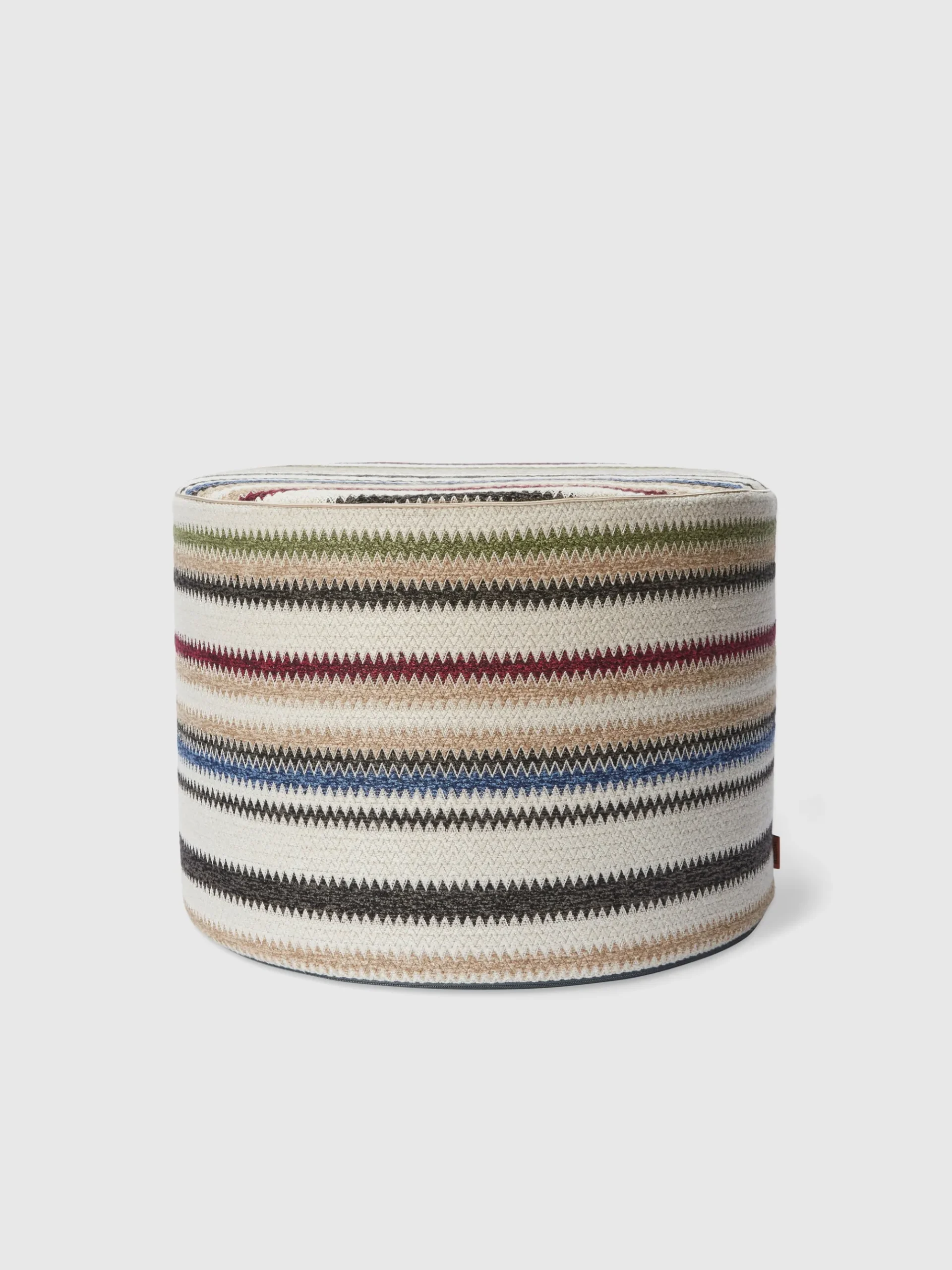 Blurred 40x30 cm cylindrical pouffe