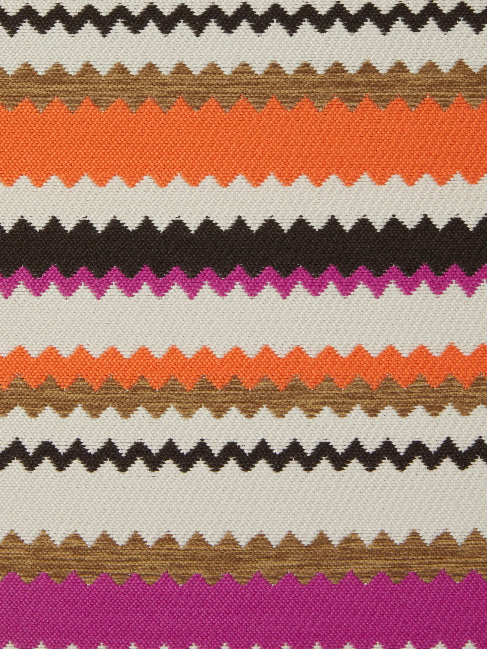 Cancun cubic outdoor pouffe 40x40x40 cm with chevron pattern