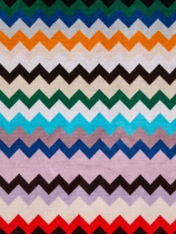 Carlie 100x180 cm chevron cotton terry beach towel