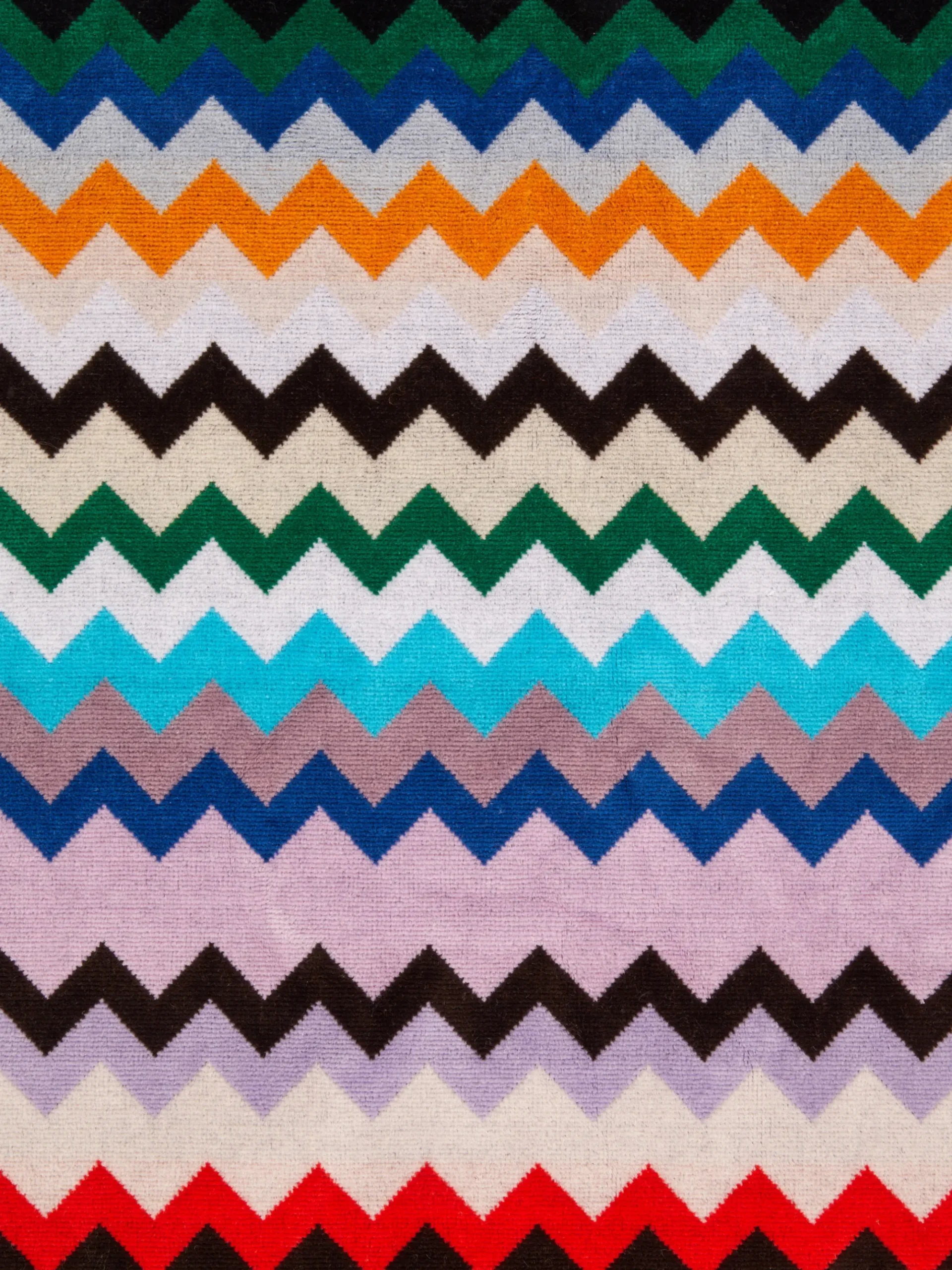 Carlie 100x180 cm chevron cotton terry beach towel
