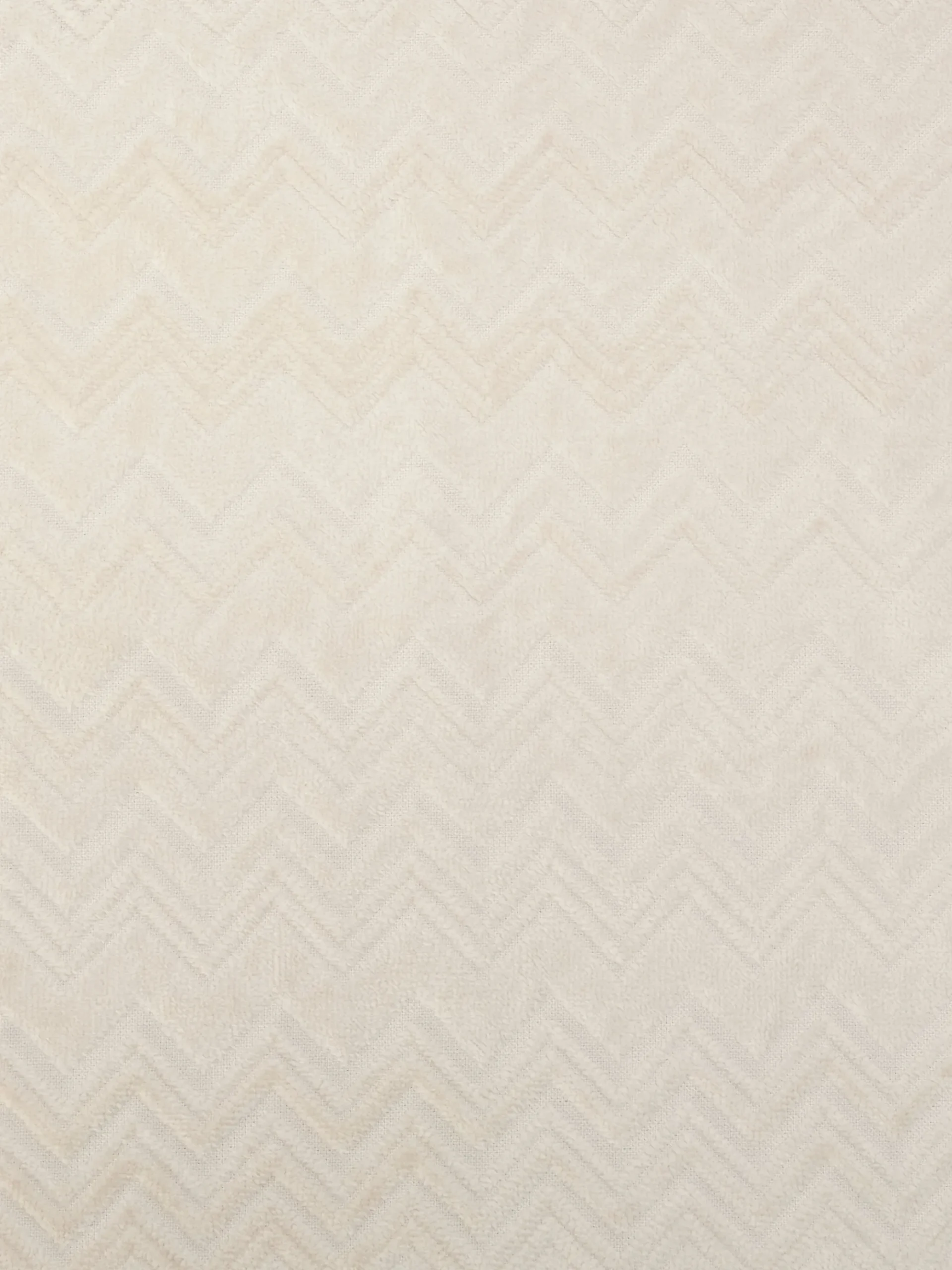 Chalk bathrobe in cotton terry with zigzag pattern