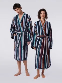 Chandler terry bathrobe with lurex
