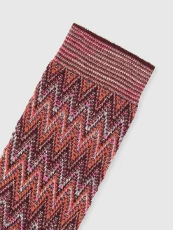 Chevron cotton socks