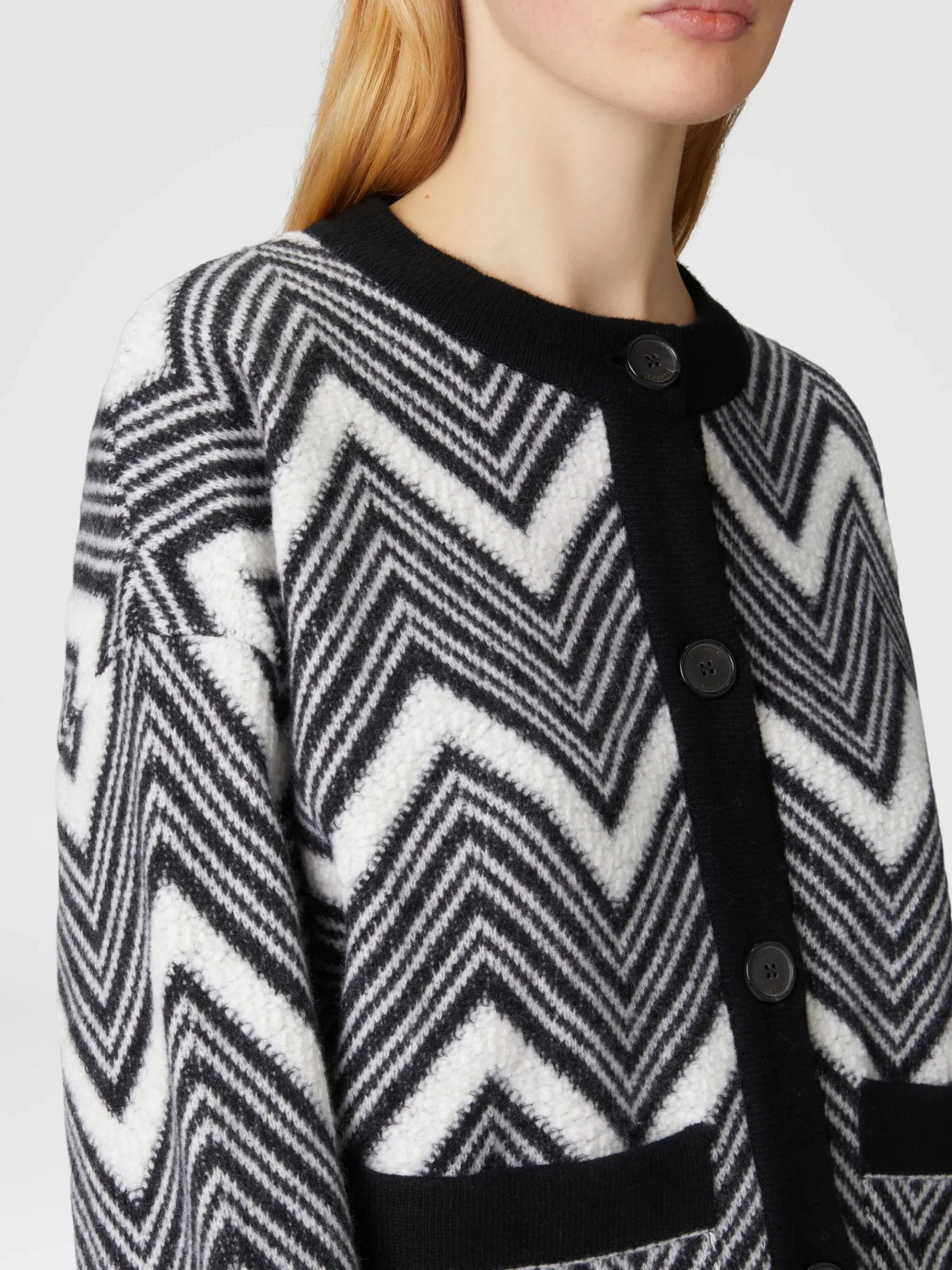 Chevron wool jacket