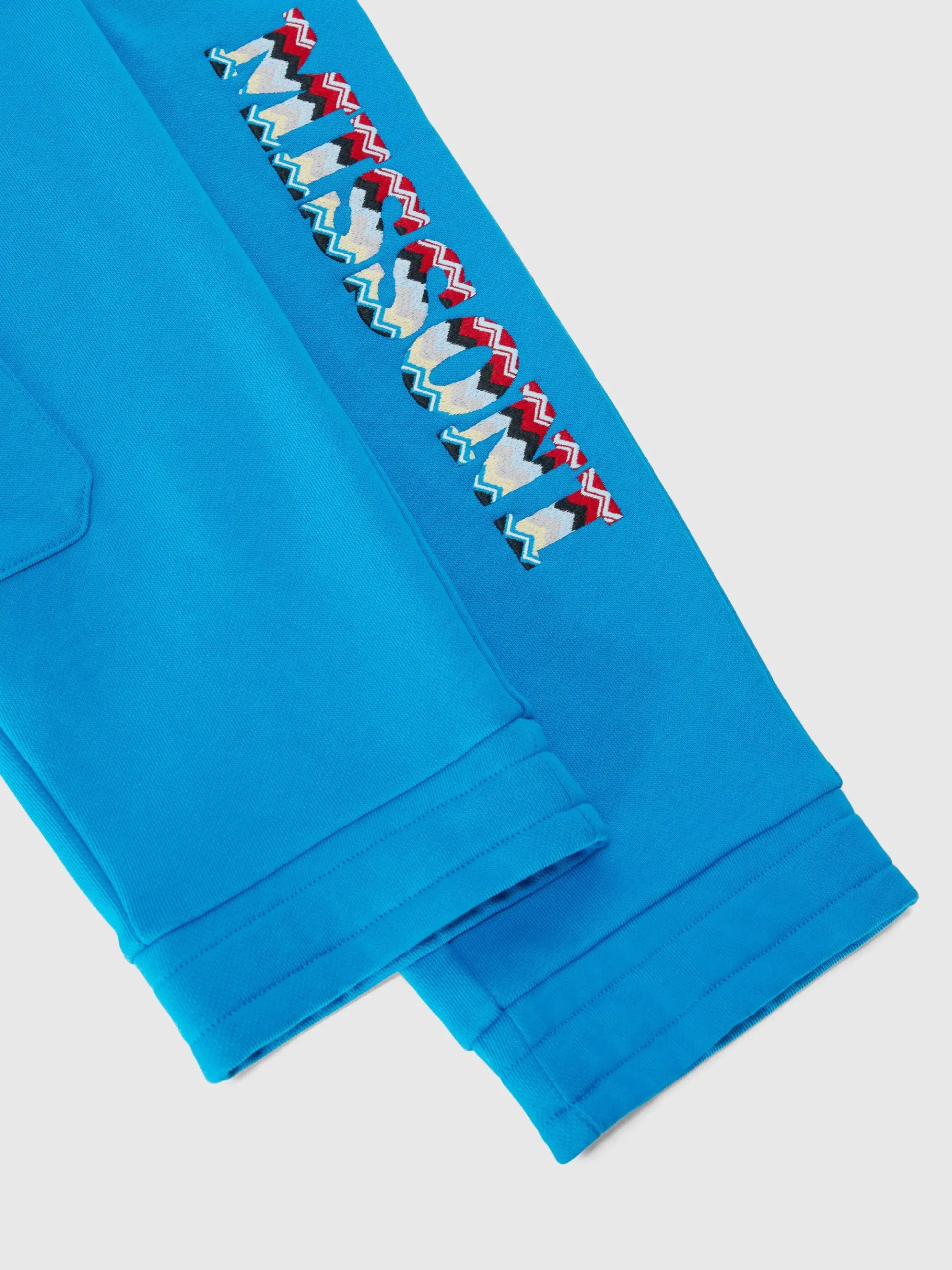 Cotton cargo joggers with logo lettering