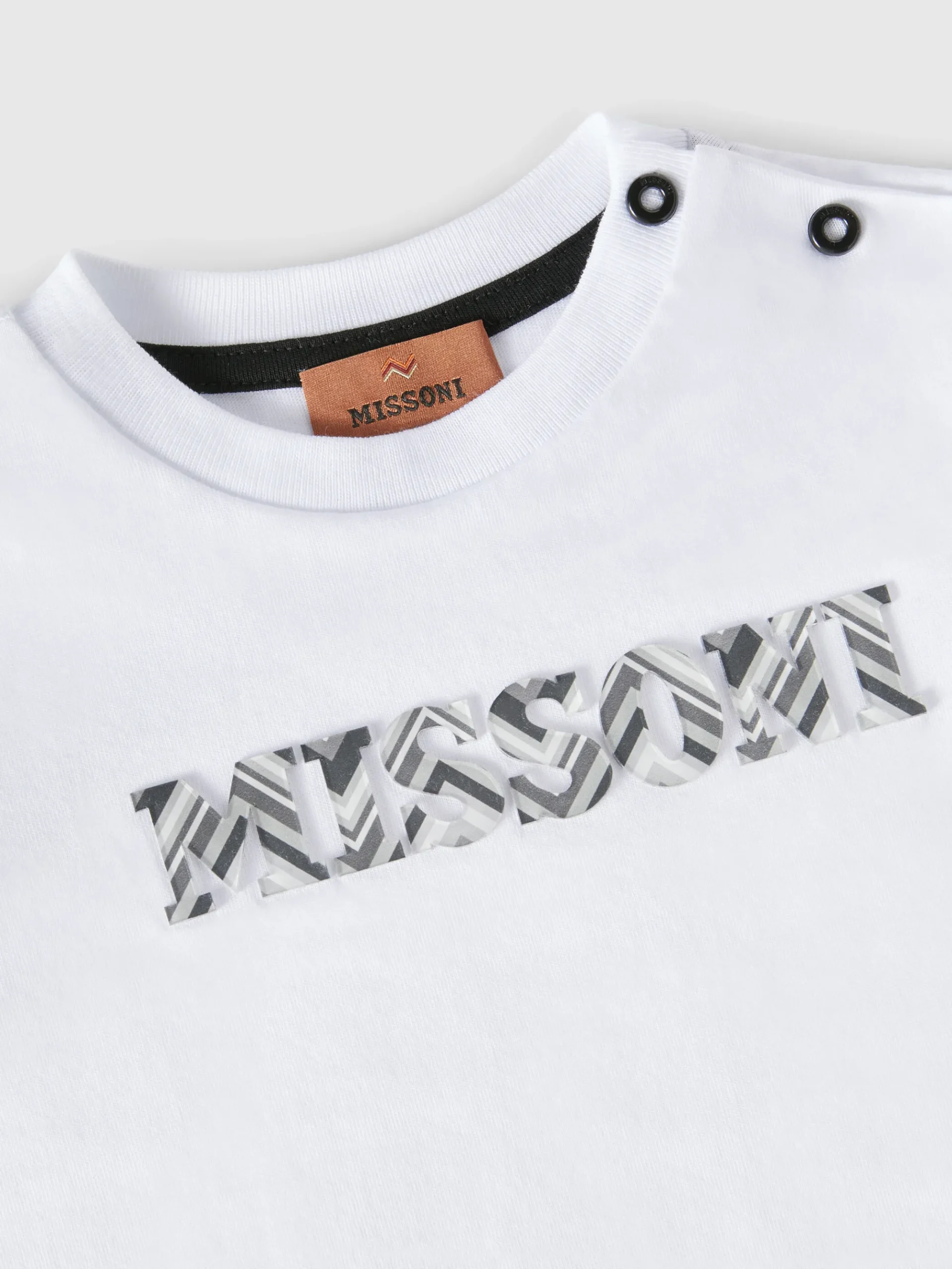 Cotton crewneck T-shirt with embossed logo