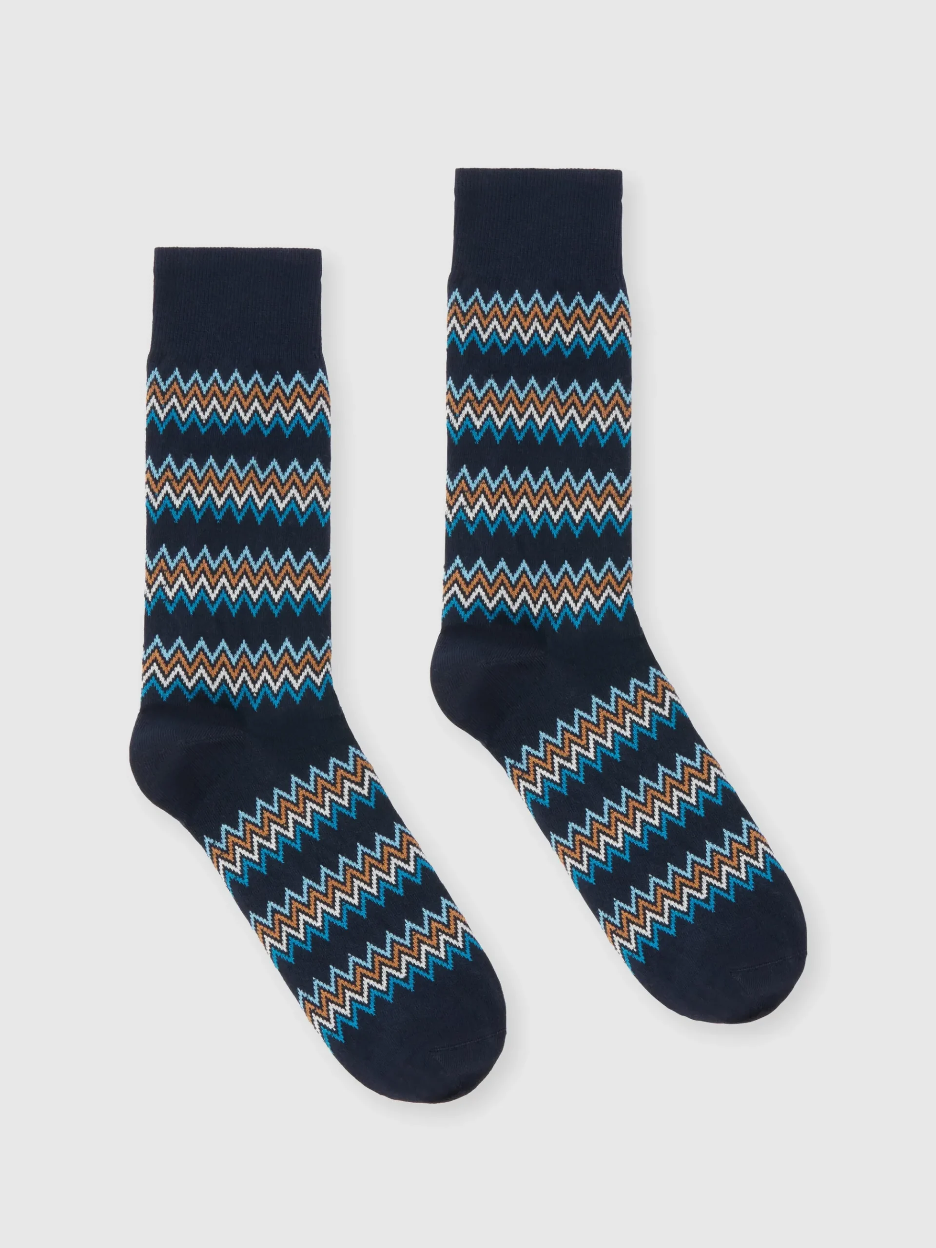 Cotton jacquard blend socks