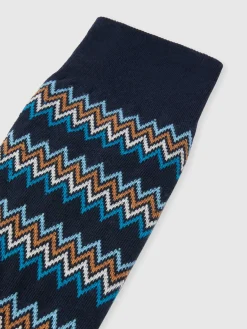 Cotton jacquard blend socks