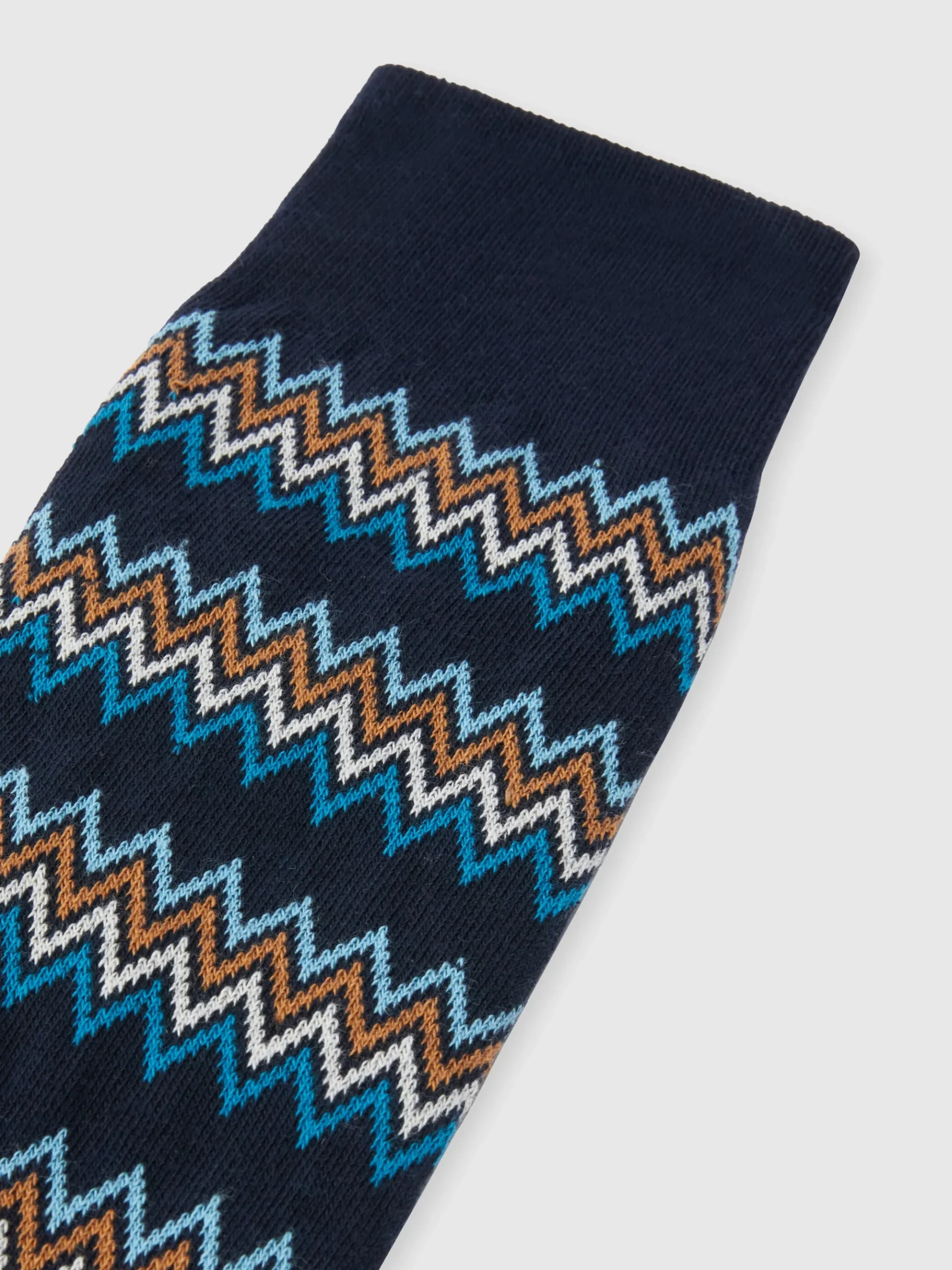 Cotton jacquard blend socks