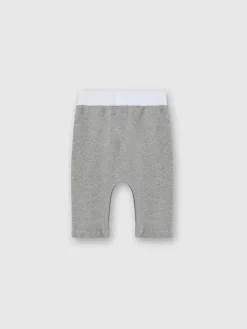 Cotton joggers with embossed logo print