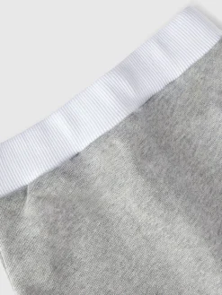 Cotton joggers with embossed logo print