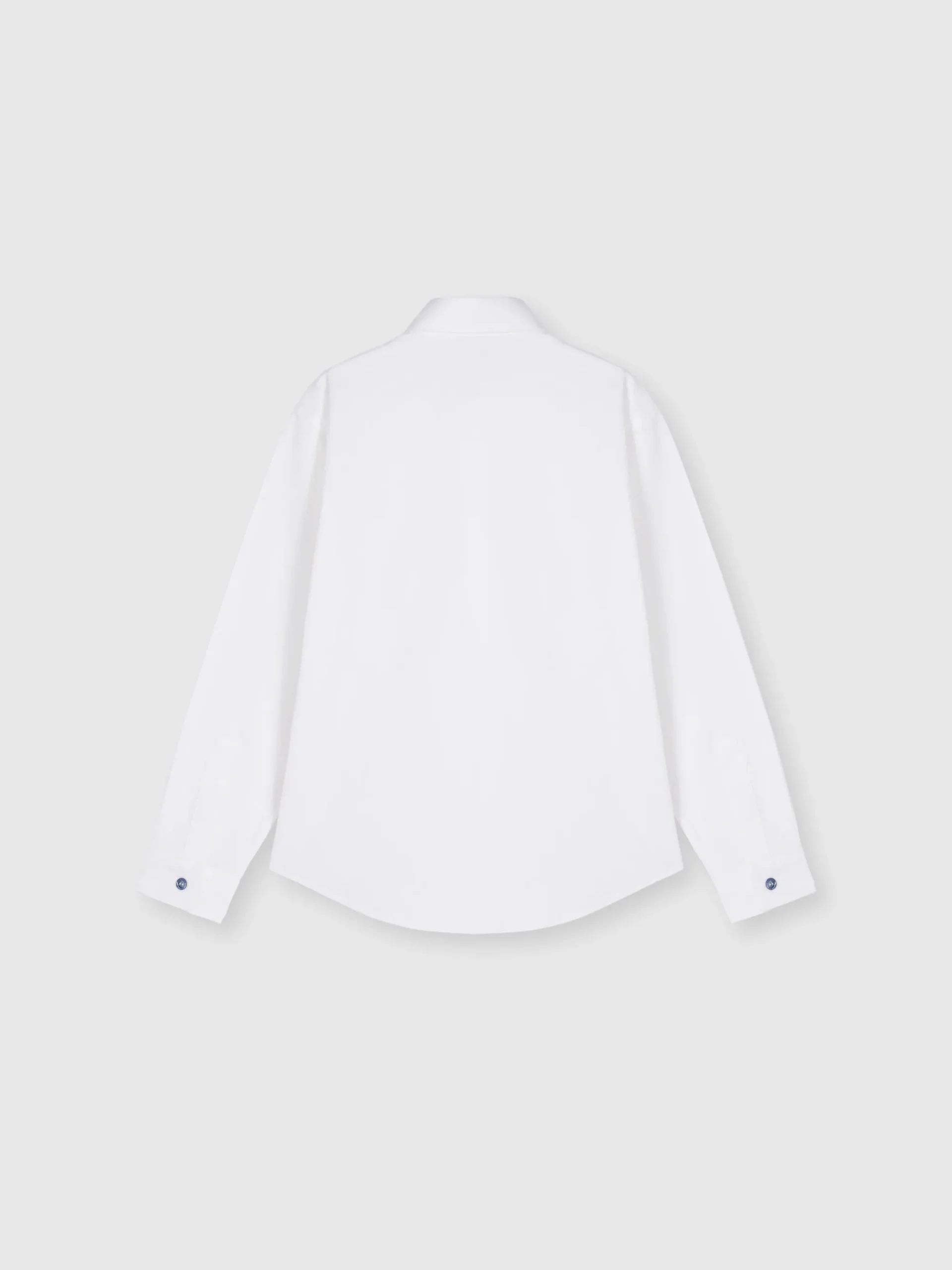 Cotton shirt with zigzag detail on the breast pocket