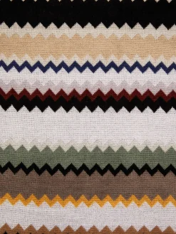 Curt 100x180 cm beach towel in zigzag cotton terry cloth