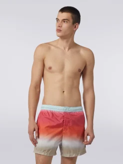 Dégradé print swimming trunks