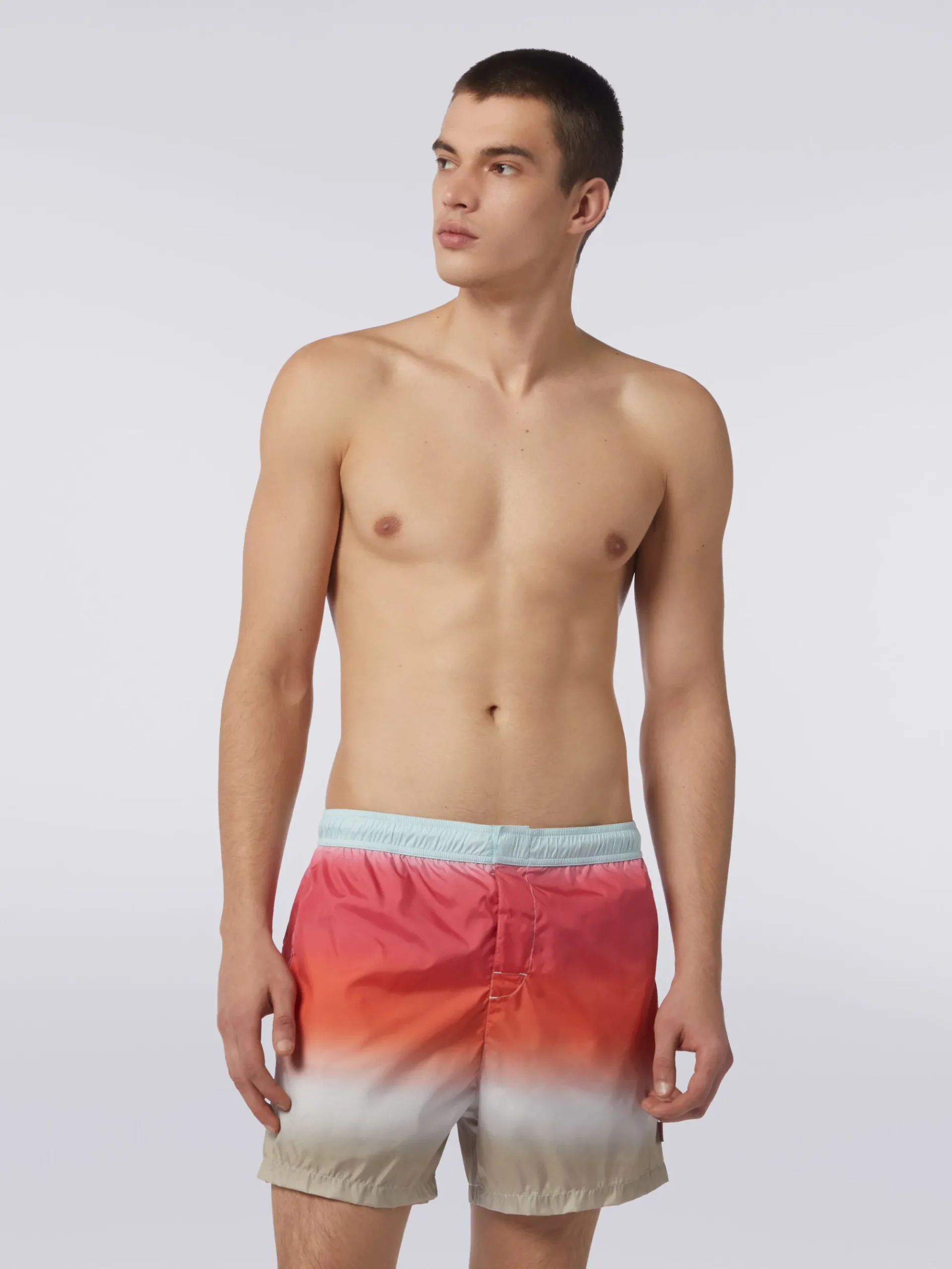 Dégradé print swimming trunks