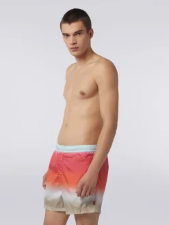 Dégradé print swimming trunks