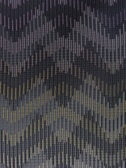 Dinamico cylindrical pouffe 40x30 cm with zigzag pattern