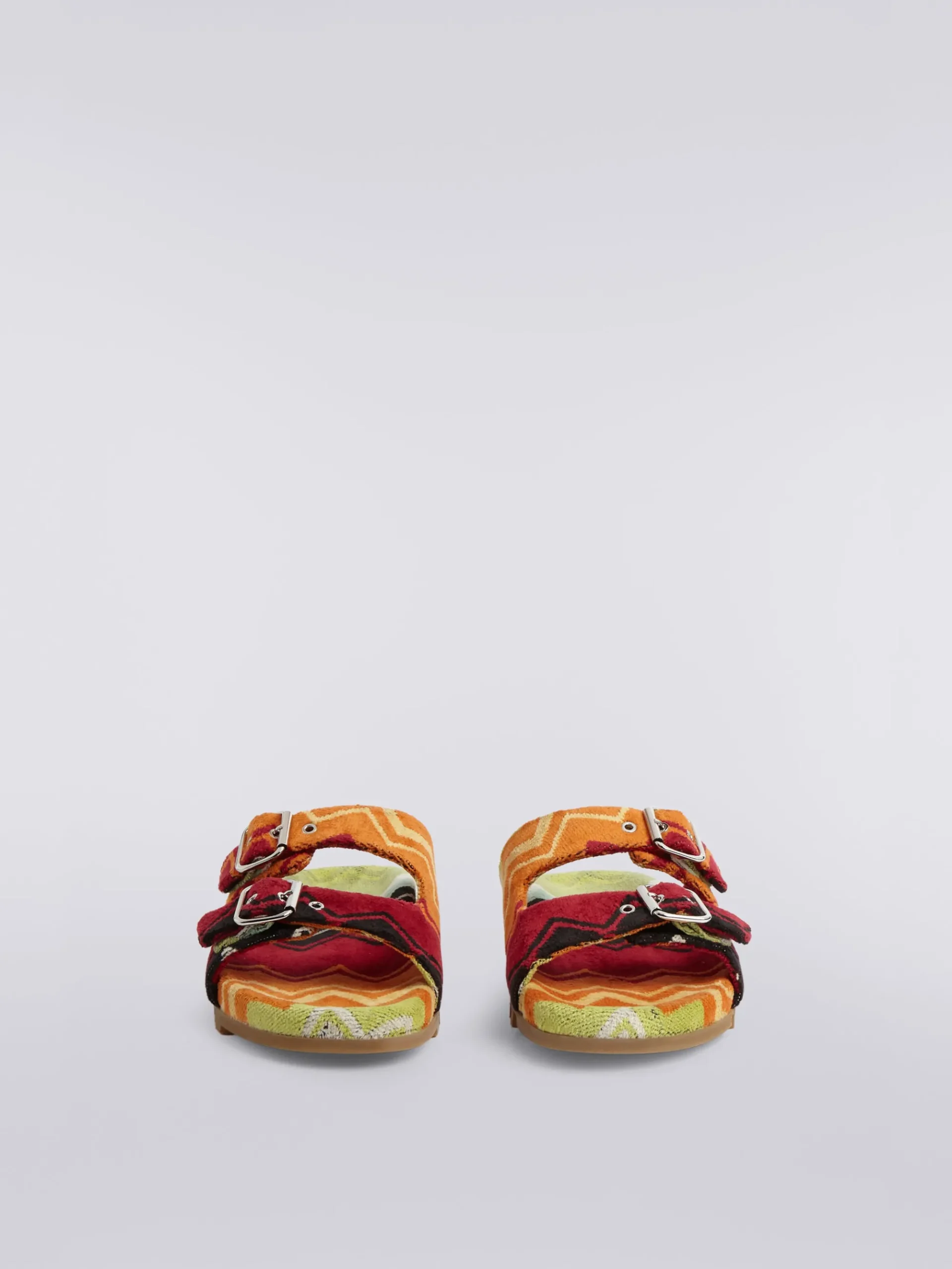 Double zigzag foam sandals