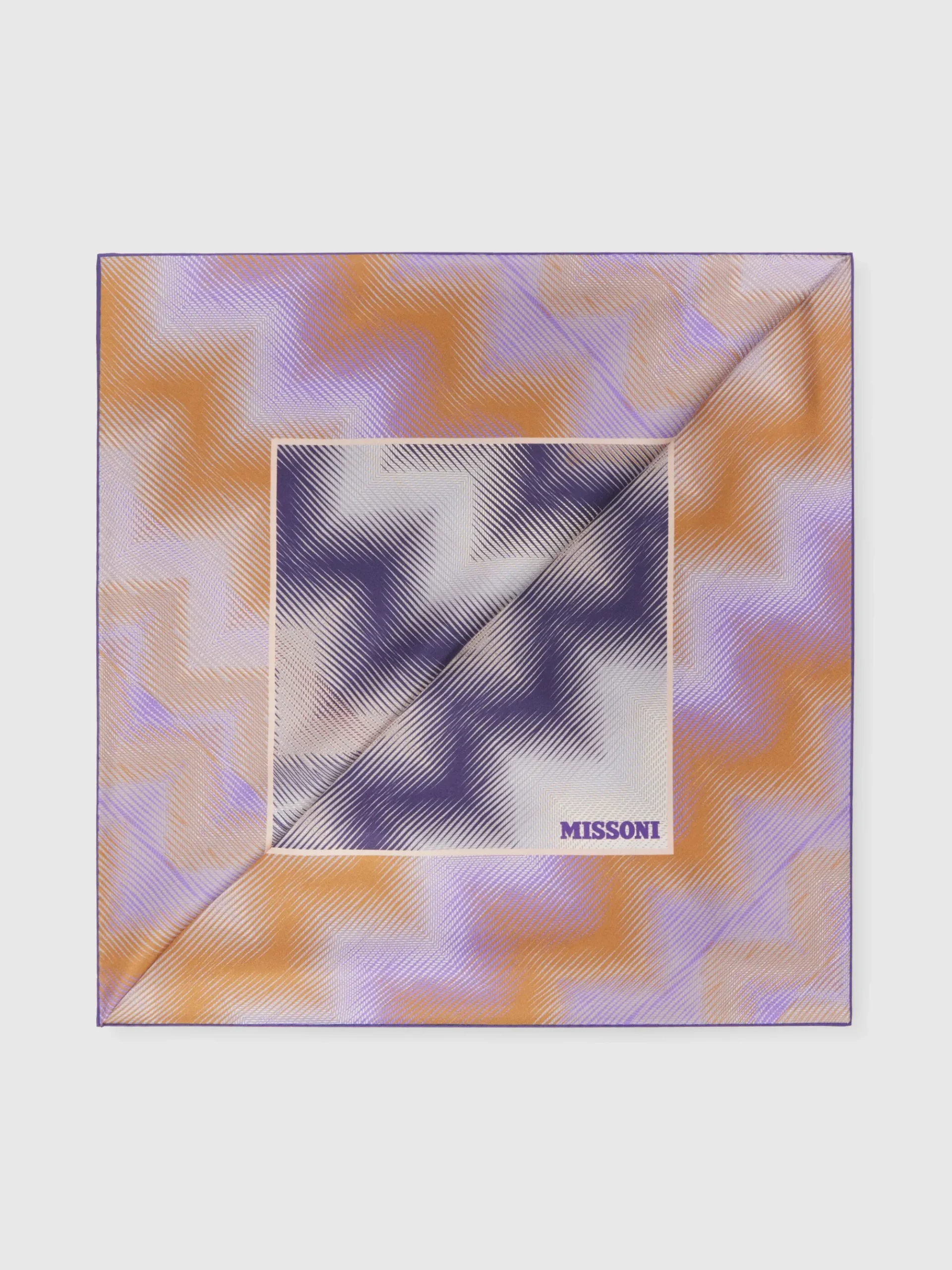 Flamed silk scarf