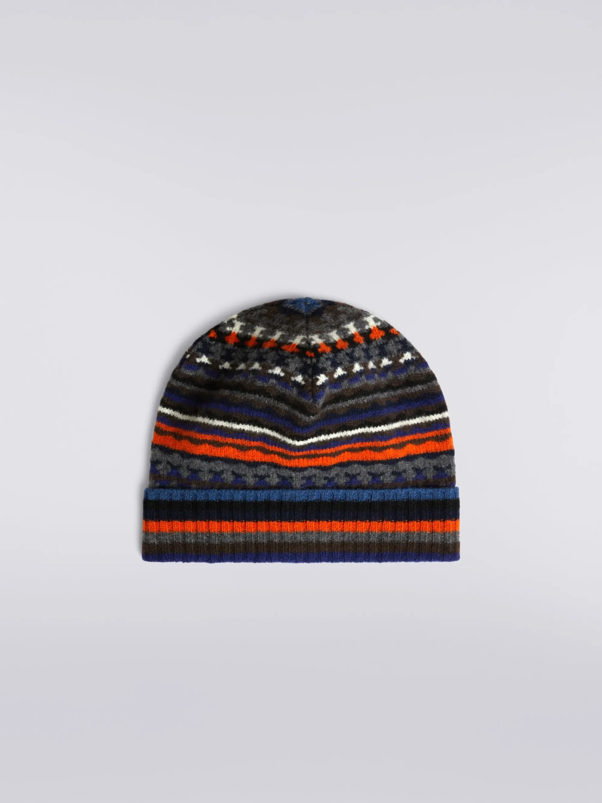 Jacquard wool beanie