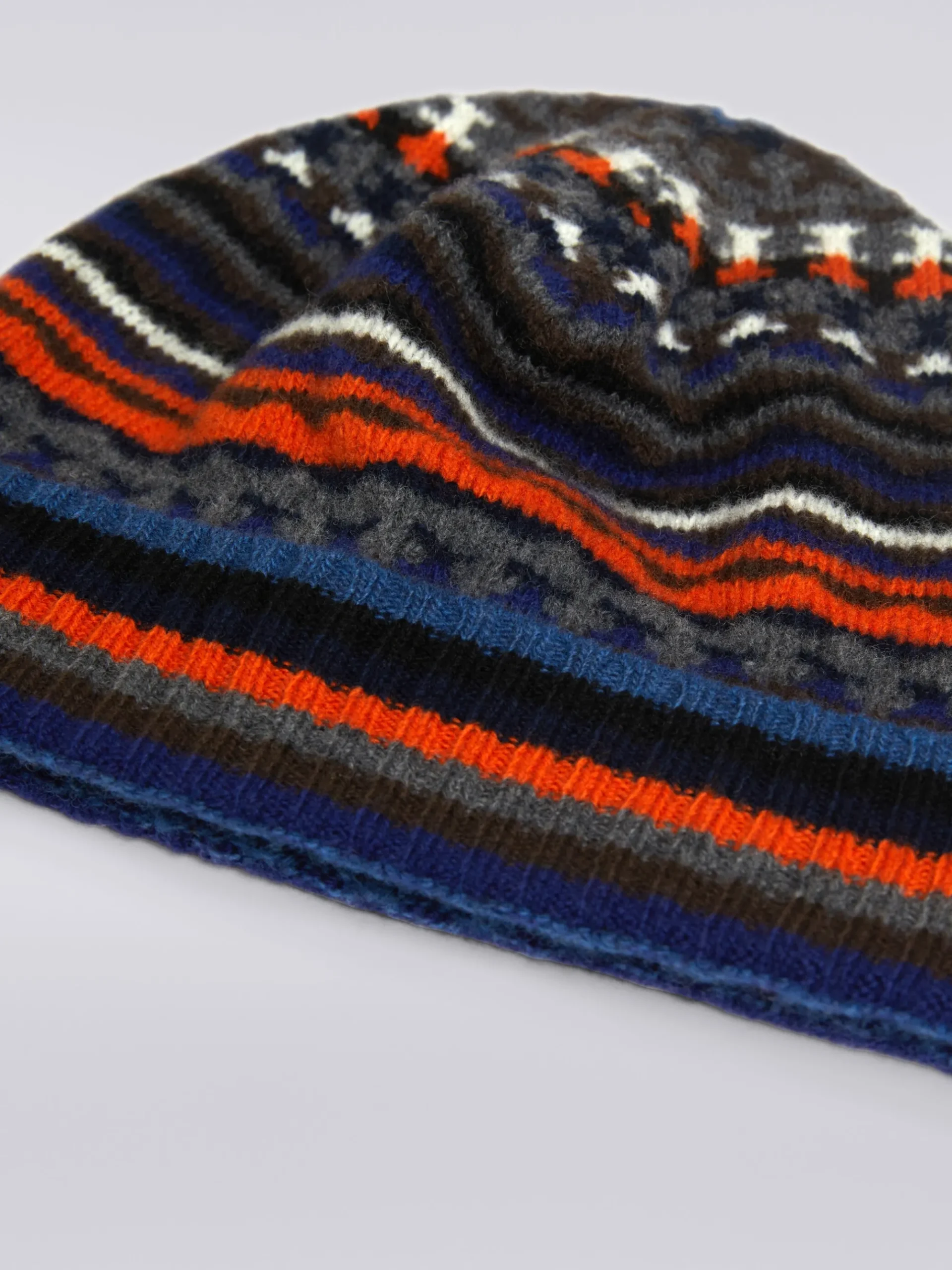 Jacquard wool beanie