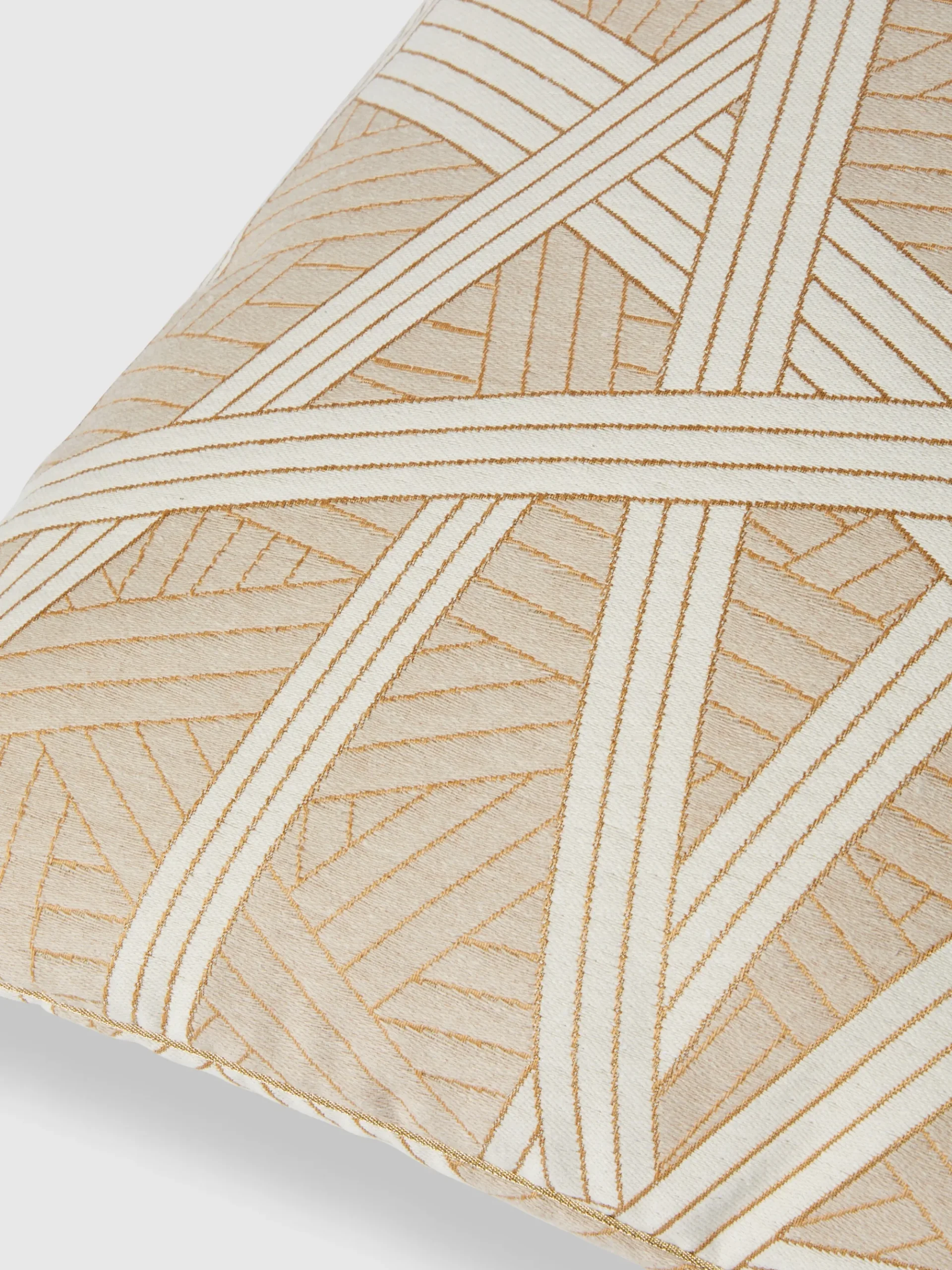 Nastri cushion 60x60 cm with contrasting stitching