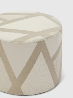 Nastri Relief 40x30 cm cylindrical pouffe