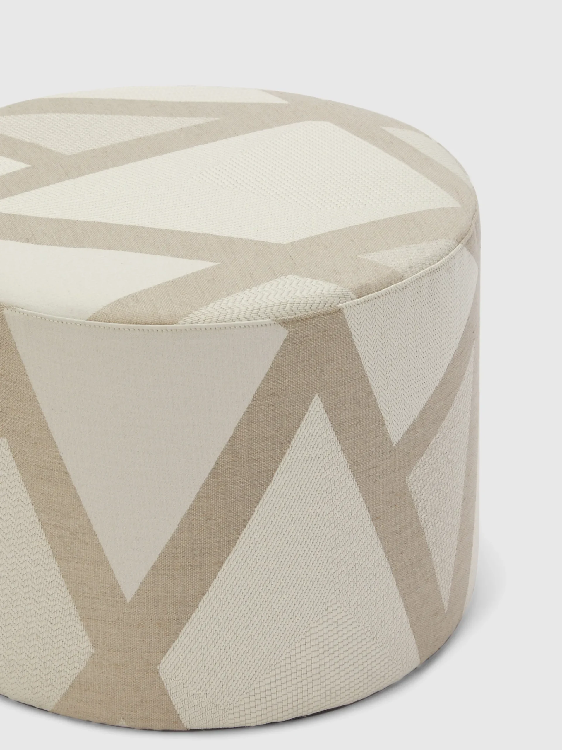 Nastri Relief 40x30 cm cylindrical pouffe