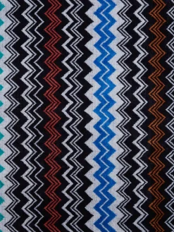 Neoclassic 150x100 cm beach towel in zigzag cotton terry
