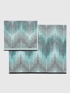 2-piece Arpeggio bath towel set in cotton terry