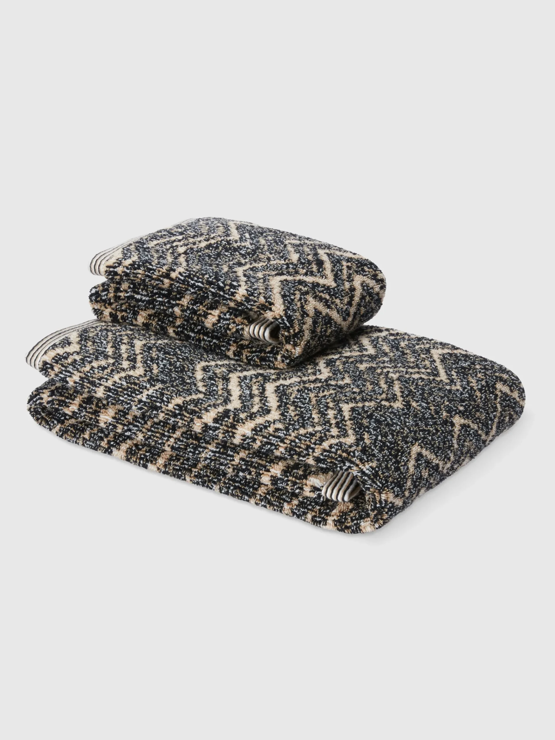 2-piece Azul bath towel set in cotton terry