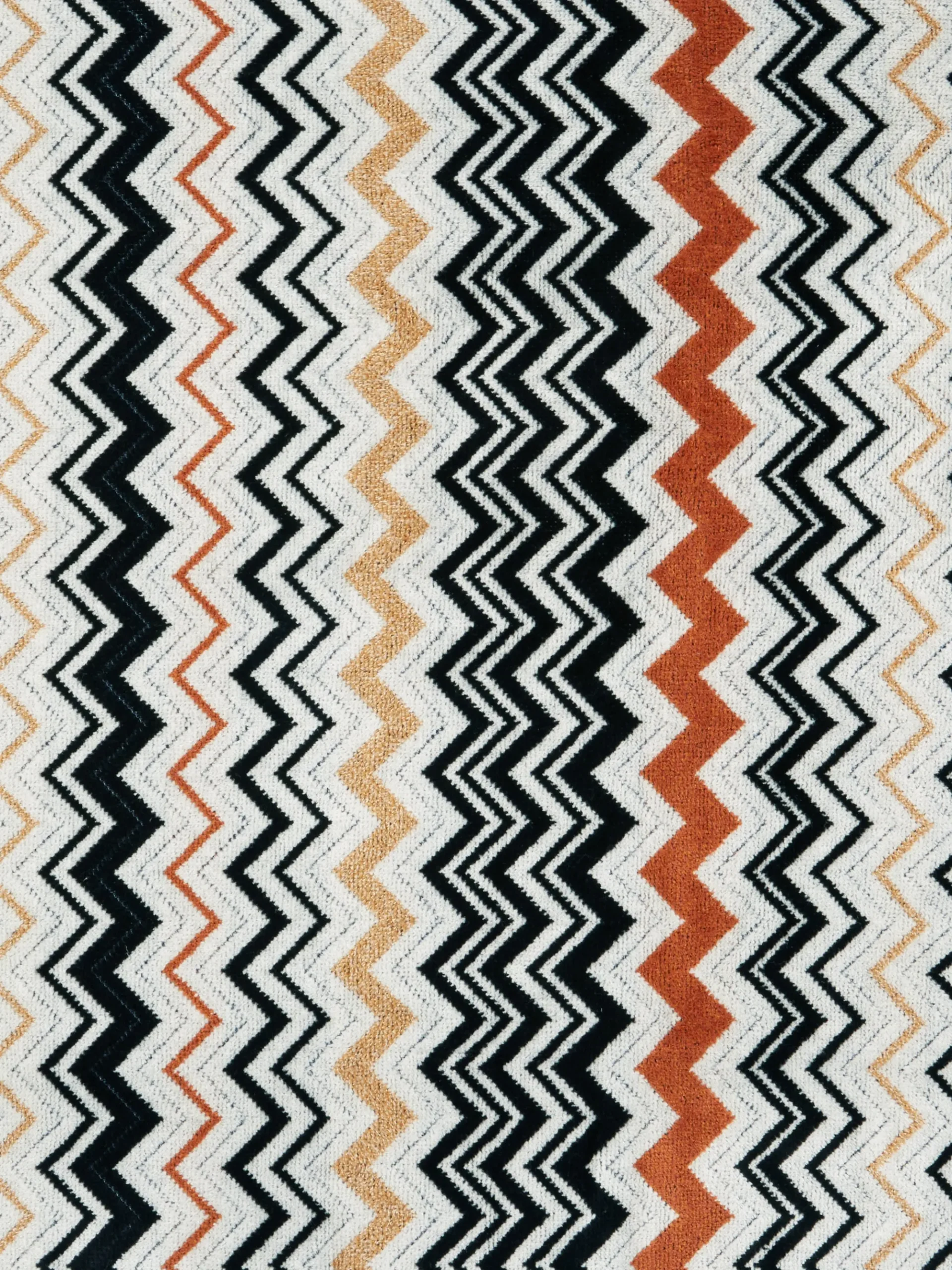 2-piece Bernard bath towel set in chevron cotton terry