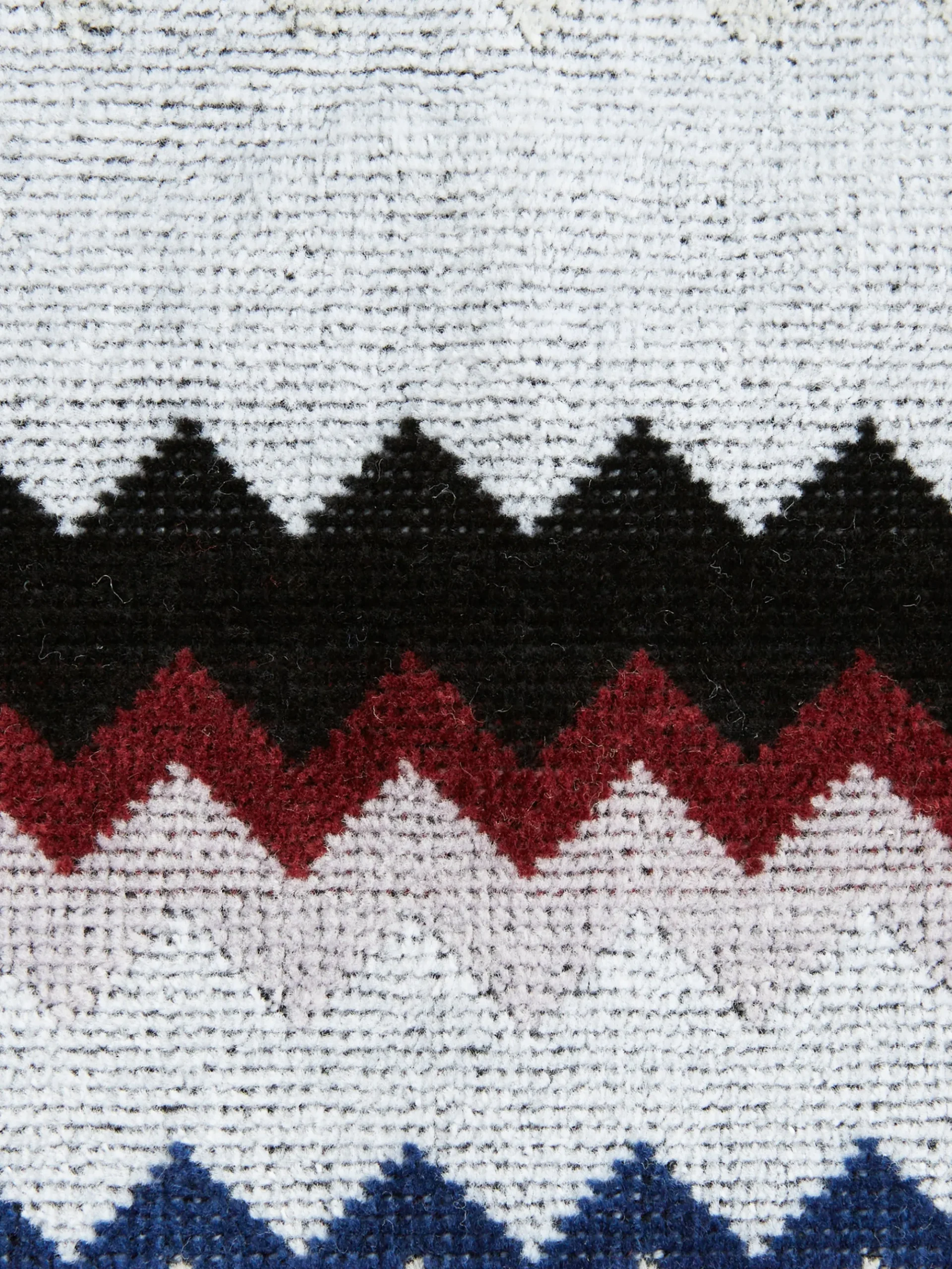 2-piece Curt bath towel set in chevron cotton terry