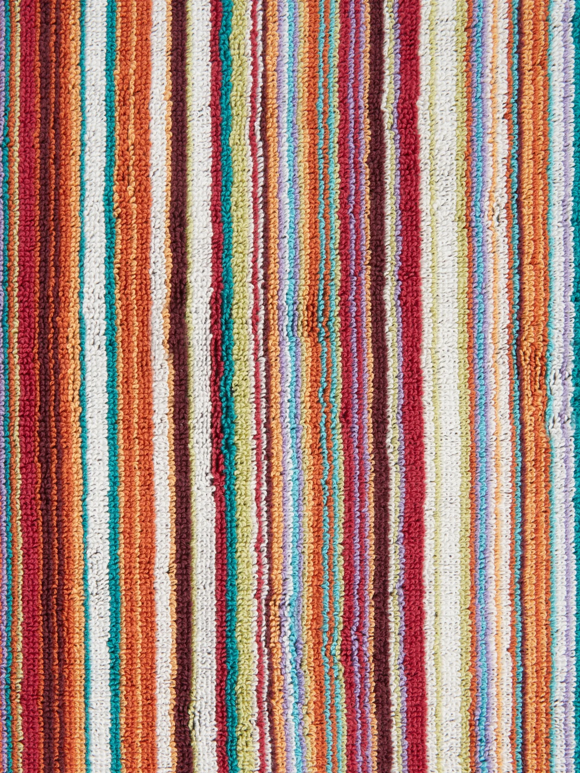2-piece Jazz bath towel set in striped cotton terry