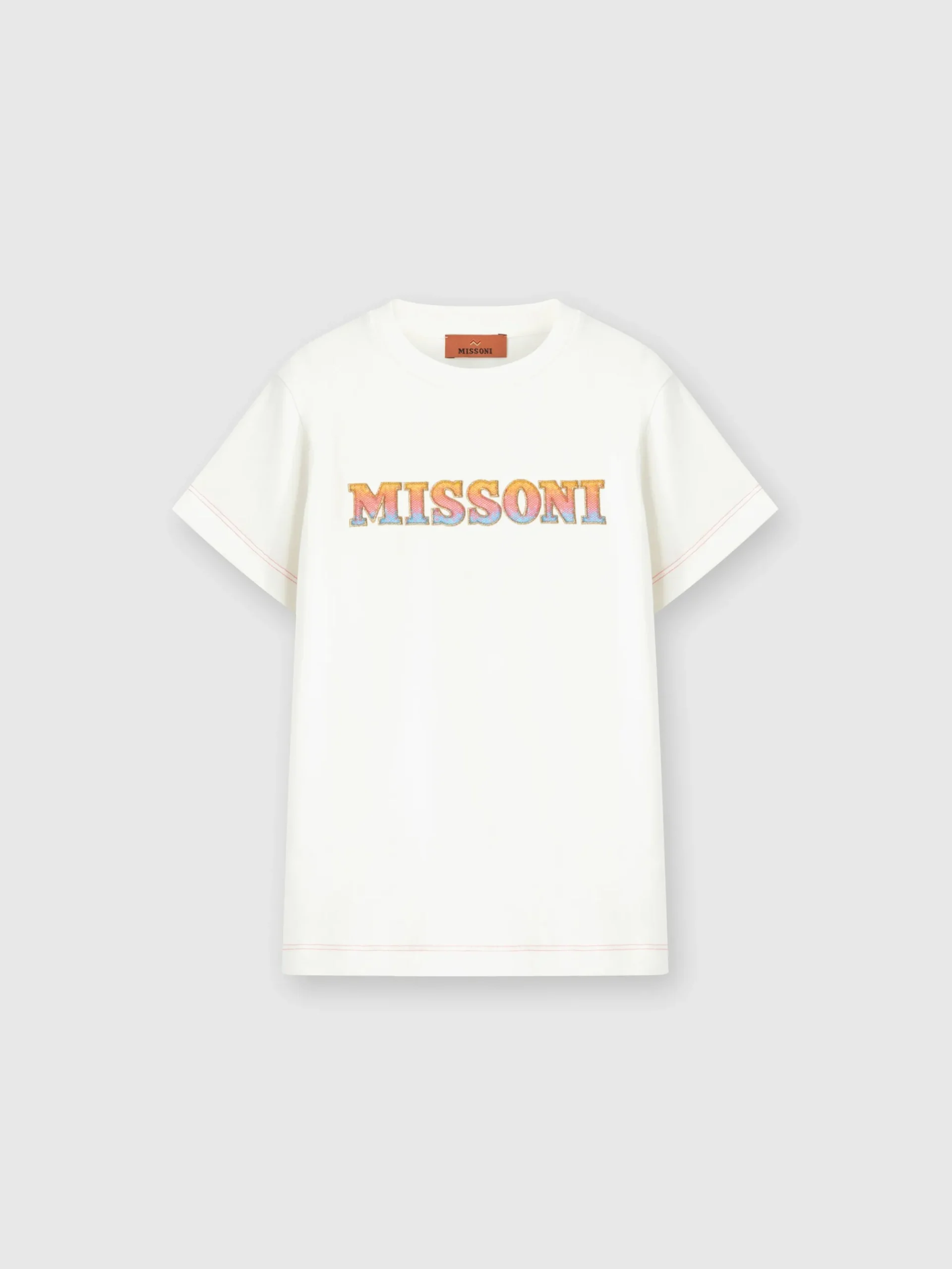 Pure cotton crewneck T-shirt