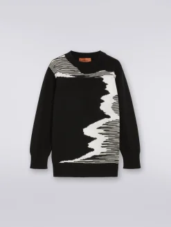 Pure virgin wool crew-neck sweater