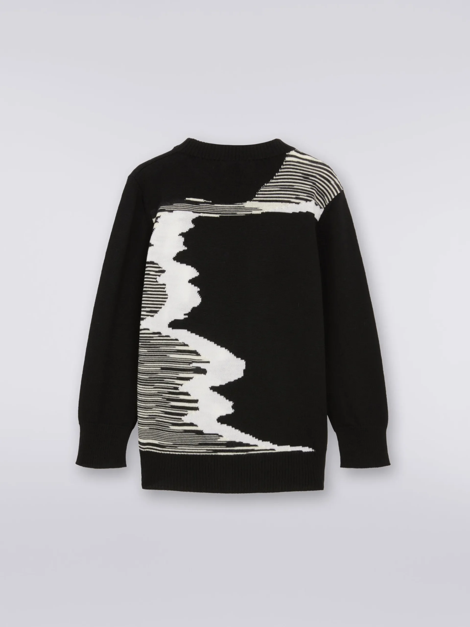 Pure virgin wool crew-neck sweater