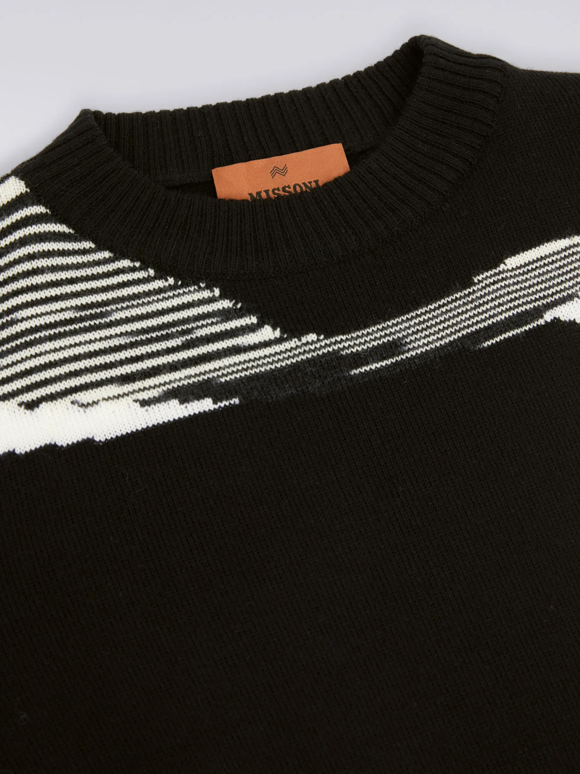 Pure virgin wool crew-neck sweater