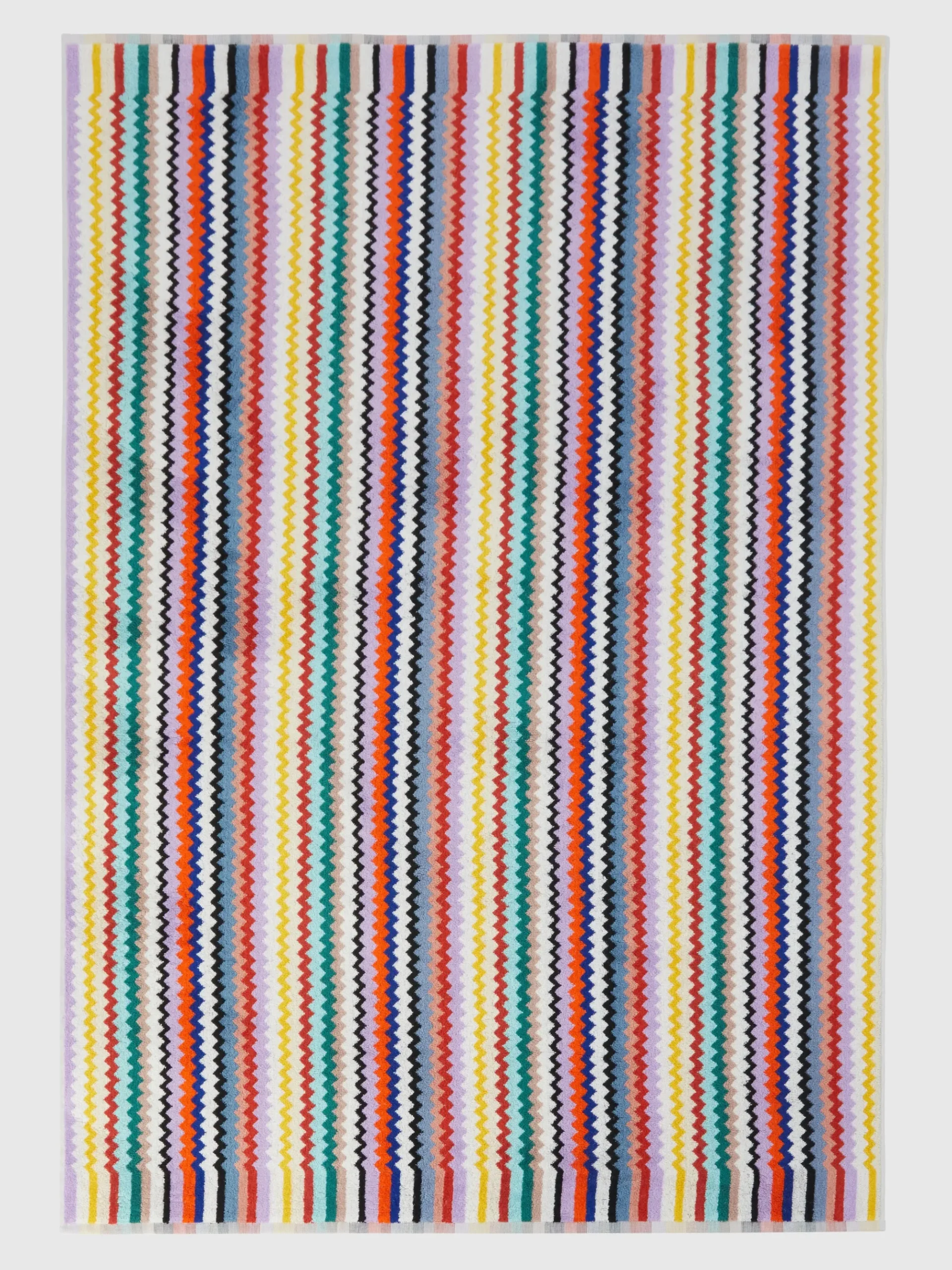 Riverbero 150x100 cm bath towel in zigzag cotton terry cloth