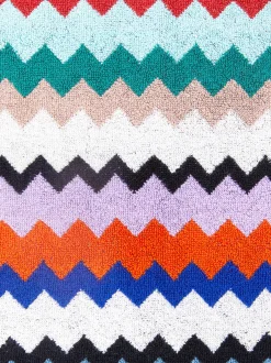 Riverbero 100x180 cm beach towel in zigzag cotton terry cloth