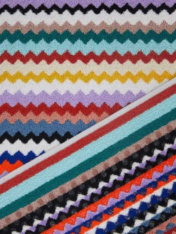 Riverbero 60x90 cm cotton zigzag bath mat