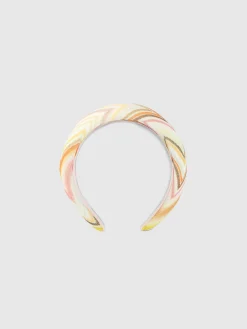 Rounded zig zag cotton headband