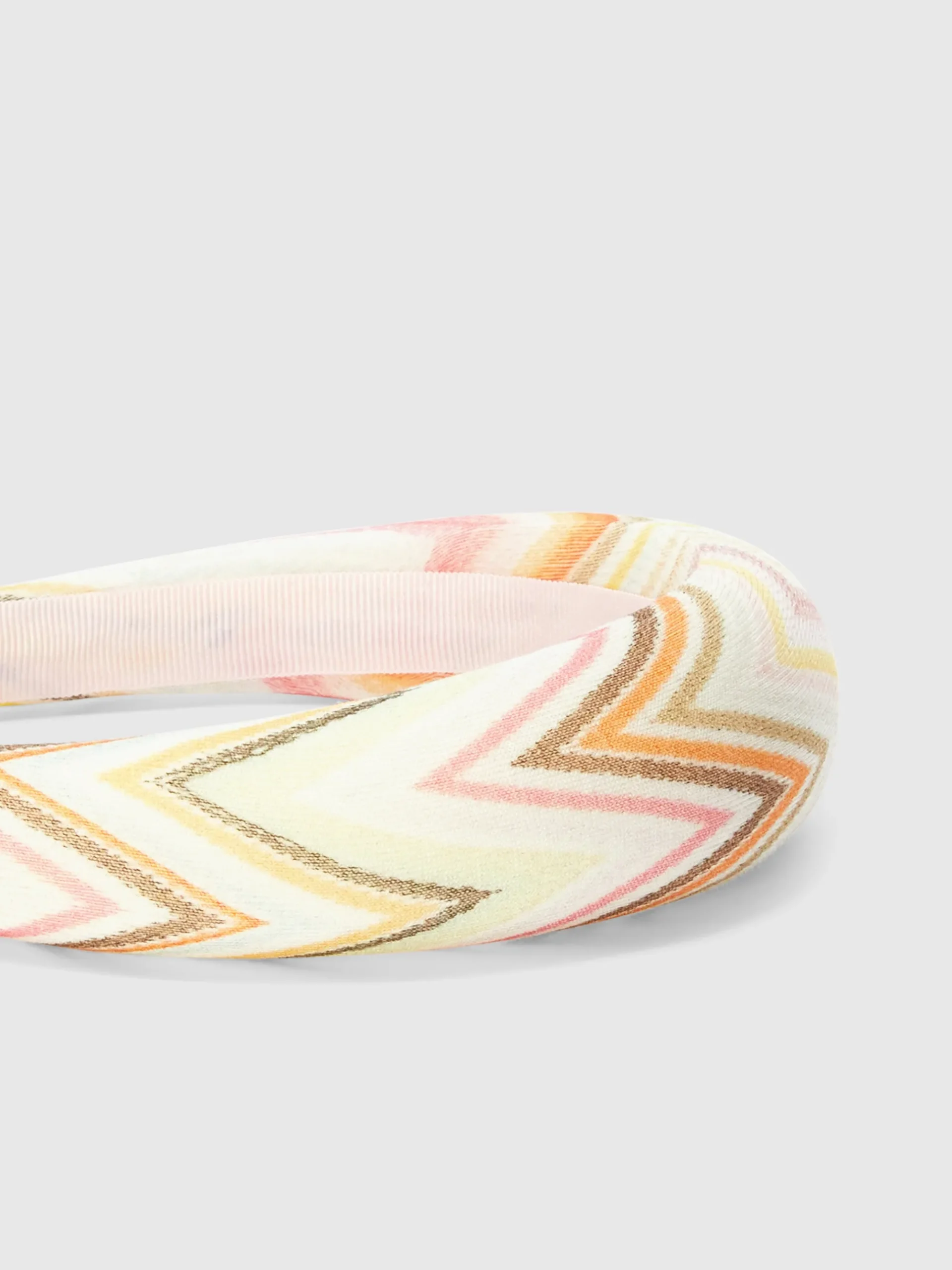 Rounded zig zag cotton headband