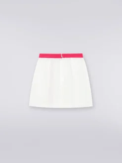 Silk and technical fabric skirt
