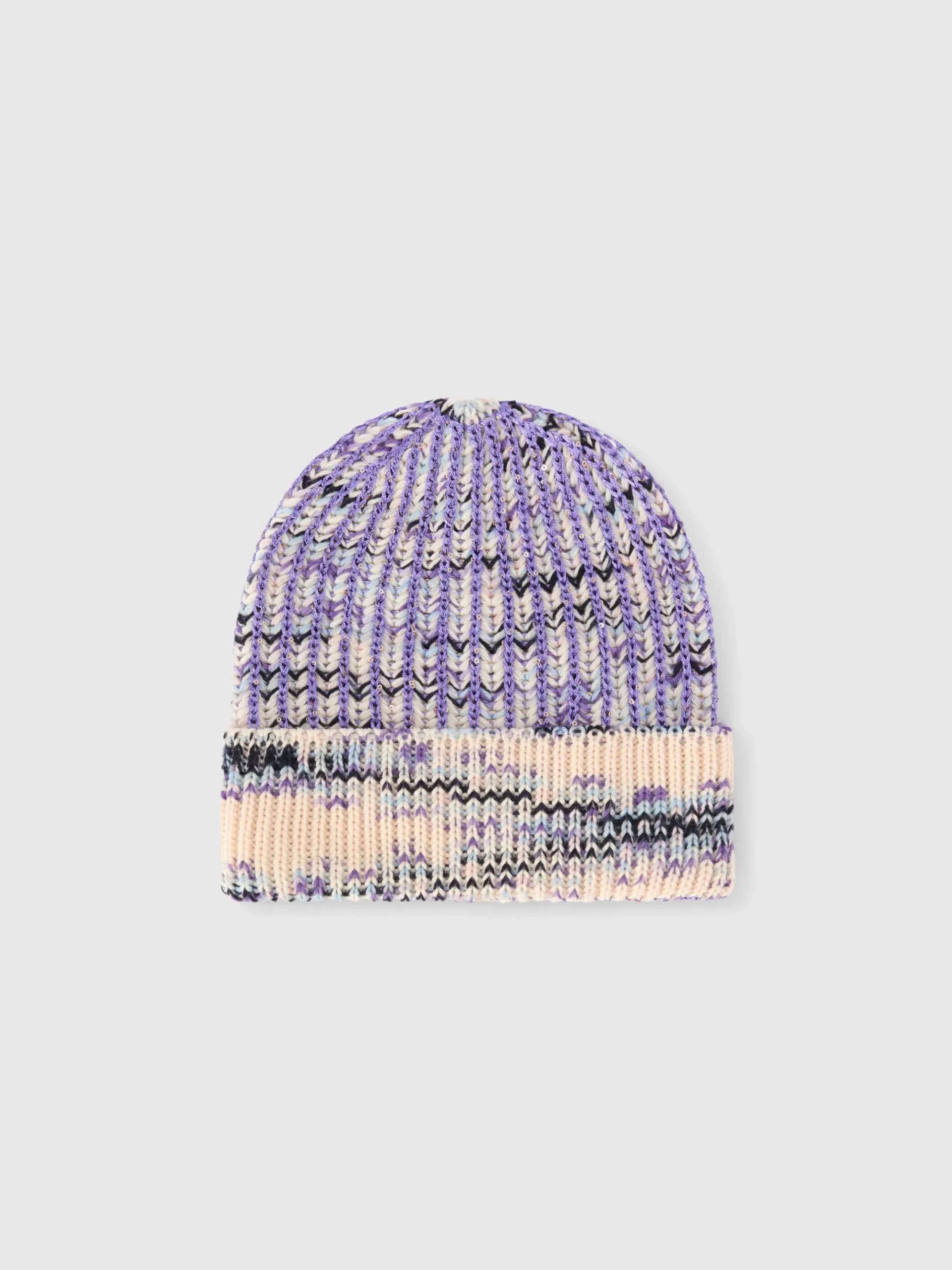 Slub wool blend beanie